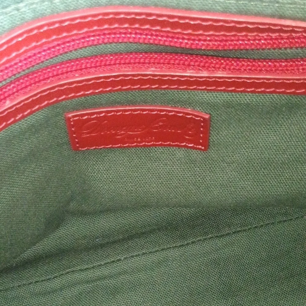 Dooney & Bourke Red and Black Satchel - Picture 9 of 11